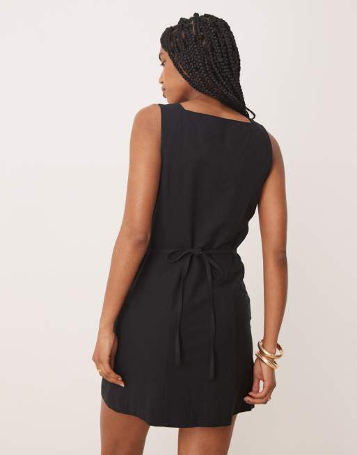 Nobody's Child Peri mini dress in black, 2 of 4