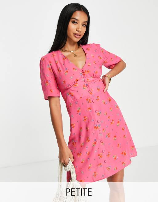 KulturregionfynShops | Perfect summer garden party dress | Nobody's Alexa print mini dress in pink