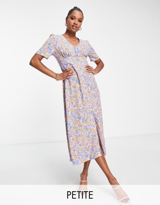 Nobody's Child Petite Alexa floral print dress in blue | ASOS