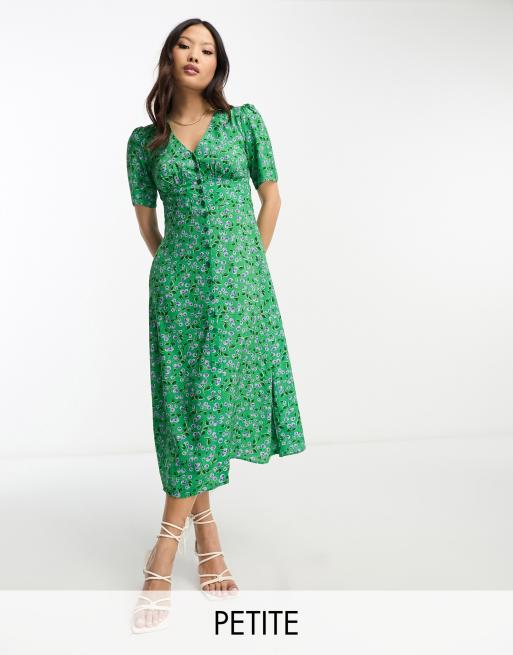 Nobody's Child Petite - Alexa - Midi-jurk met groen met kersenprint