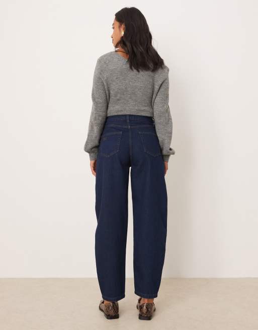 Nobody's Child Petite – Barrel-Leg-Jeans in Indigoblau, 3 von 5