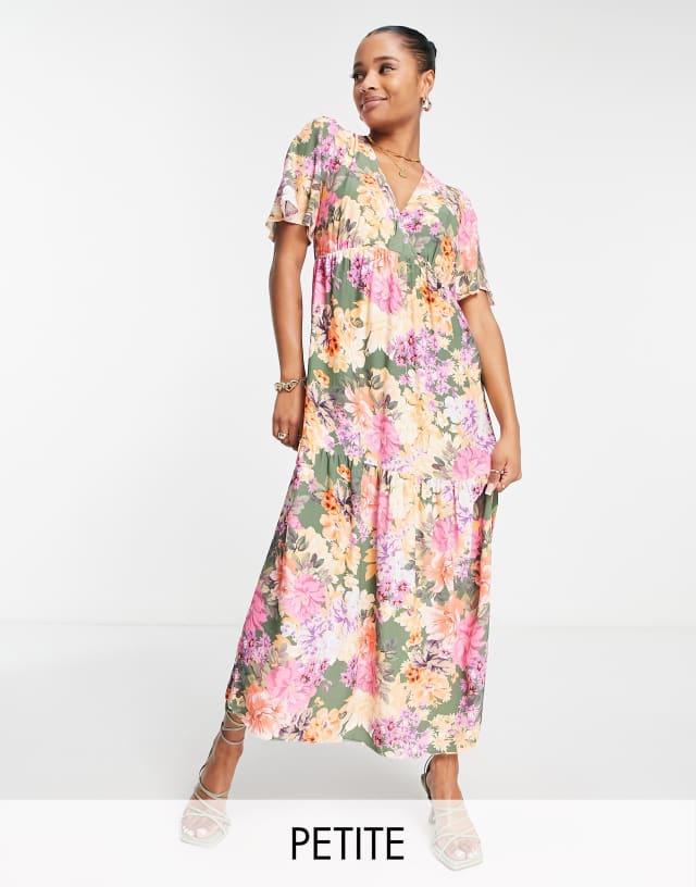 Nobody's Child Petite Clementine large floral print multicolor dress