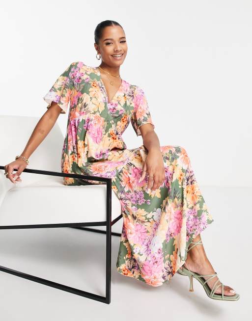 Nobody's Child Petite Clementine large floral print multicoloured