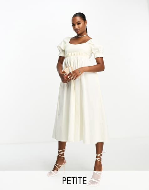 Petite white summer clearance dresses