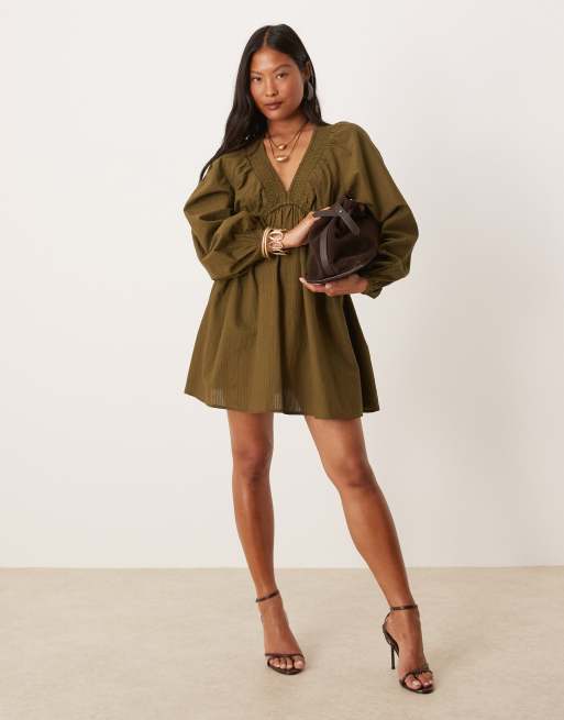 green boho mini dress Confête main image 0