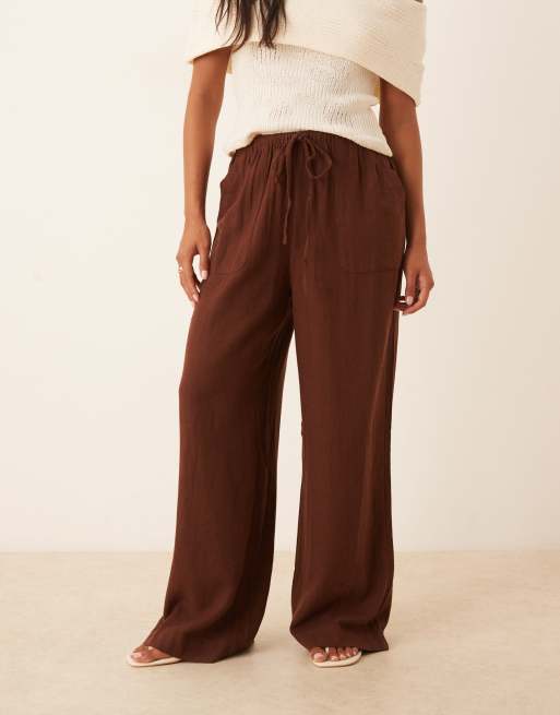 Nobody's Child Petite - Shona - Pantalon droit - Marron, 3 de 5