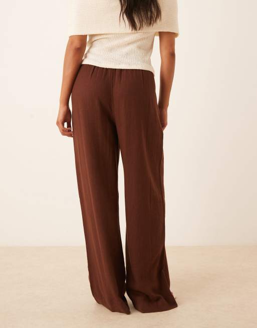 Nobody's Child Petite - Shona - Pantalon droit - Marron, 4 de 5