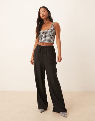Nobody's Child Petite Nobody's Child Petite Shona straight leg trousers in black