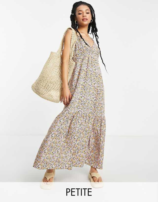 Nobody's Child Petite Topaz printed maxi dress in multicolored floral