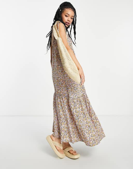 spell delirium maxi dress gold