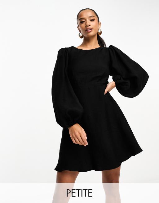 Nobody's Child Petite Zola mini dress in black | ASOS