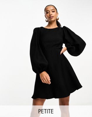 Nobody's Child Petite Zola mini dress in black - ASOS Price Checker