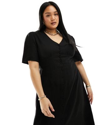 Alexa midi dress in black