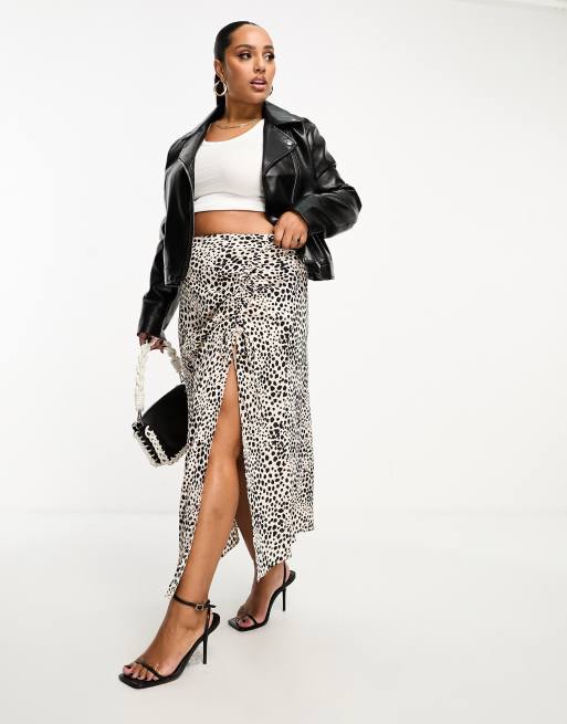 Leopard skirt outlet plus