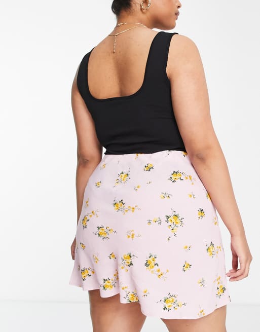 Plus size clearance lilac skater skirt