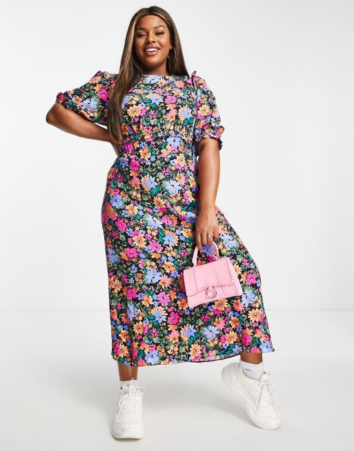 felicia midi dress Rails | Felicia Dress - Midnight Silhouette Floral | Premium Cotton | Size XXS