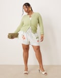 [Nobody's Child Plus] Nobody's Child Plus Jen shorts in fruit check print-Multi 22 Jamima Check Print