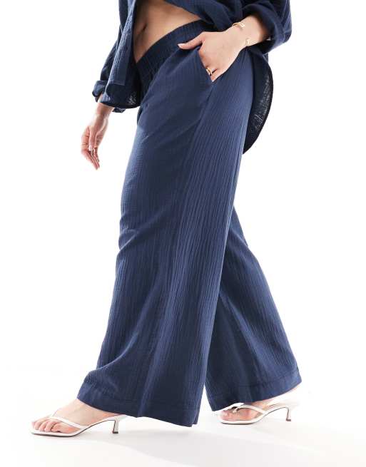 Nobody's Child Plus - Misha - Pantalon large d'ensemble - Bleu marine, 4 de 5