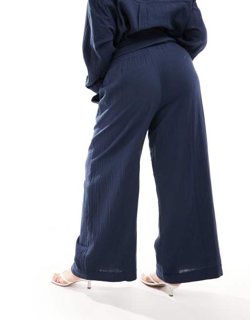 Nobody's Child Plus - Misha - Pantalon large d'ensemble - Bleu marine, 5 de 5
