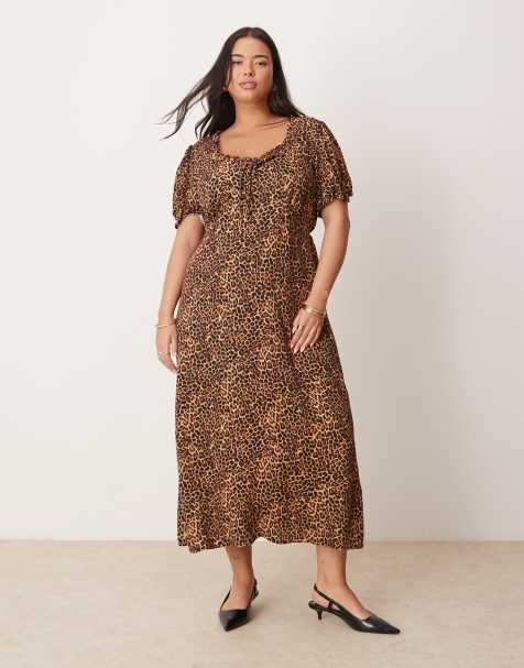 Nobody's Child Plus – Prarie – Midi-Freizeitkleid mit Leopardenmuster - view 1
