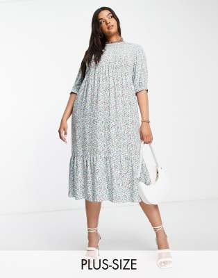 Nobody's Child Plus Rachel checked midi dress in green - ASOS Price Checker