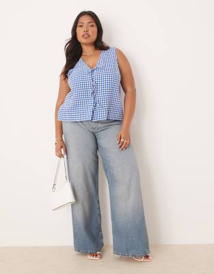 Nobody's Child Plus Tessa Tie Detail Sleeveless Top
