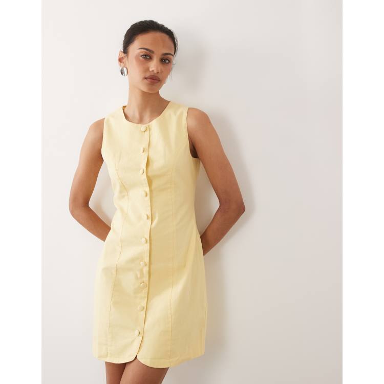 white christmas dresses Sydney Topstitch Flare Mini Dress