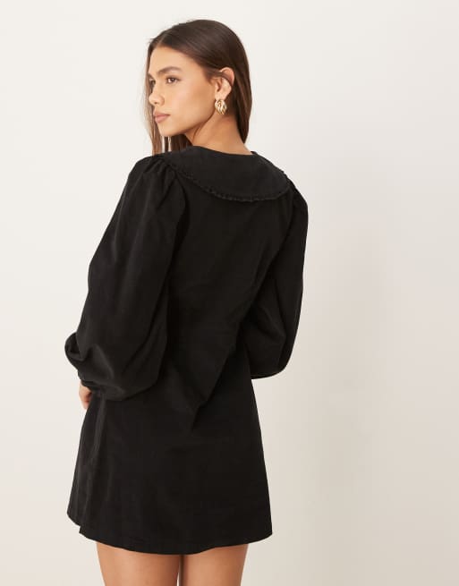 Nobody's Child Primrose cord mini dress with embroidered collar in