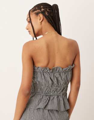 NOBODY'S CHILD RACH BANDEAU CROP TOP 