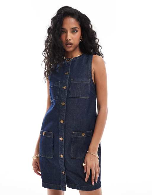 Nobody's Child – Ray – Blå miniklänning i denim