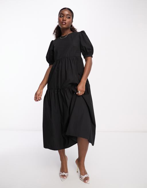 Zara black smock dress sale