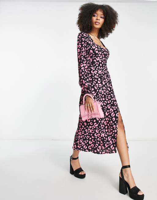 Rosie leopard clearance print wrap skirt