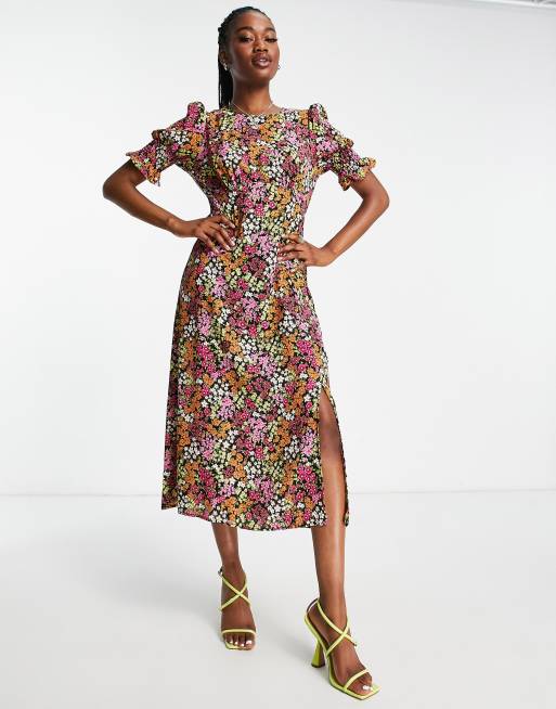 Autumn floral store dress