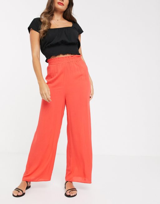 Nobody's Child - Ruimvallende broek met gesmokte taille