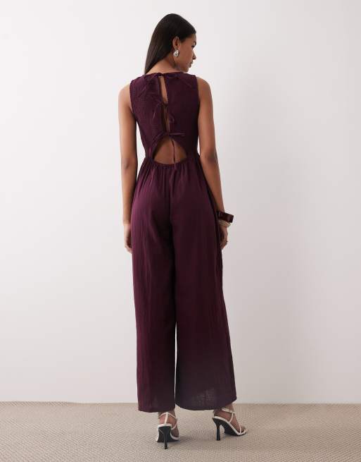 Nobody's Child - Ruth - Jumpsuit in diep paars, 4 van 4