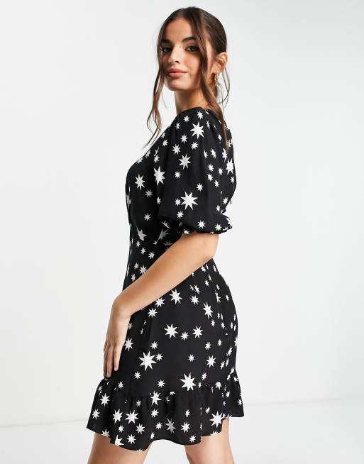 Star print 2025 mini dress