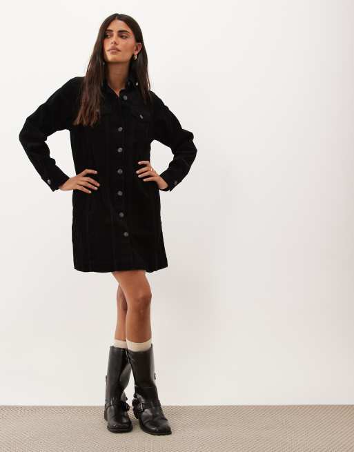 long sleeve black button up dress Nobody's Child - Sheena Shirt - Women's - Cotton - 0 US Asian size is smaller model-embreigh The Long Double Faced Color:Baby Blue