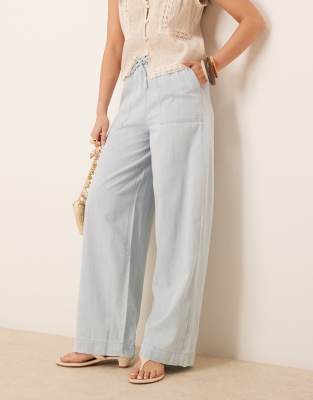 NOBODY'S CHILD SHONA DENIM TWILL PANTS 