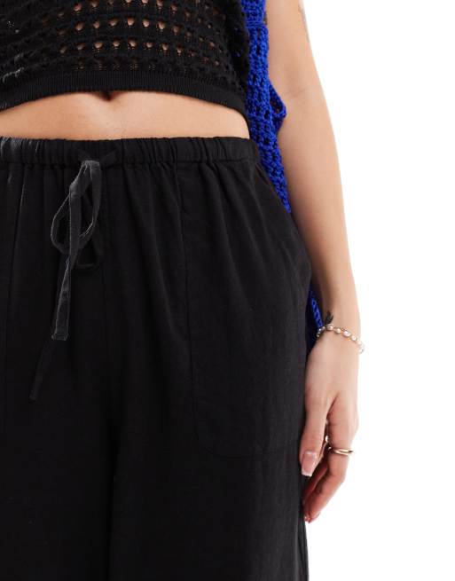 Nobody's Child Shona wide leg pants in black, 2 of 5