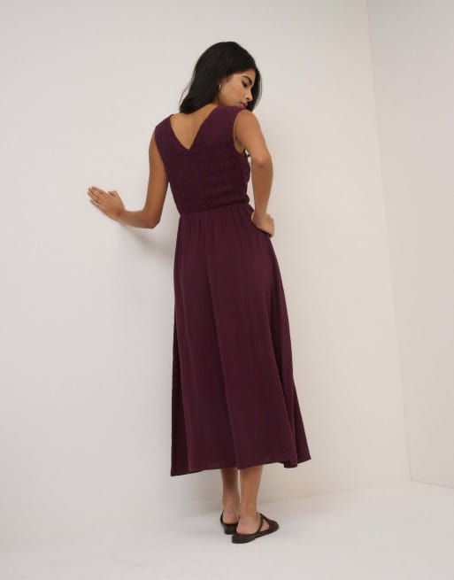 Nobody's Child Sleeveless audrey midi dress in purple, 2 of 5