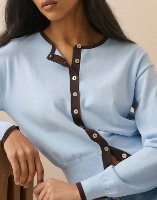 Nobody's Child Slim fit cardigan in denim, 5 of 5