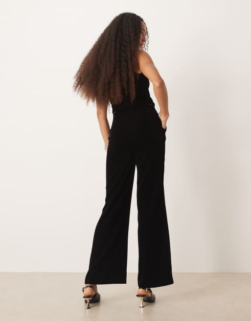 Nobody's Child slim leg velvet trousers co-ord in black, 5 of 5