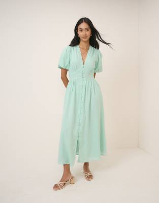 Nobody's Child Starlight Midi Dress In Green