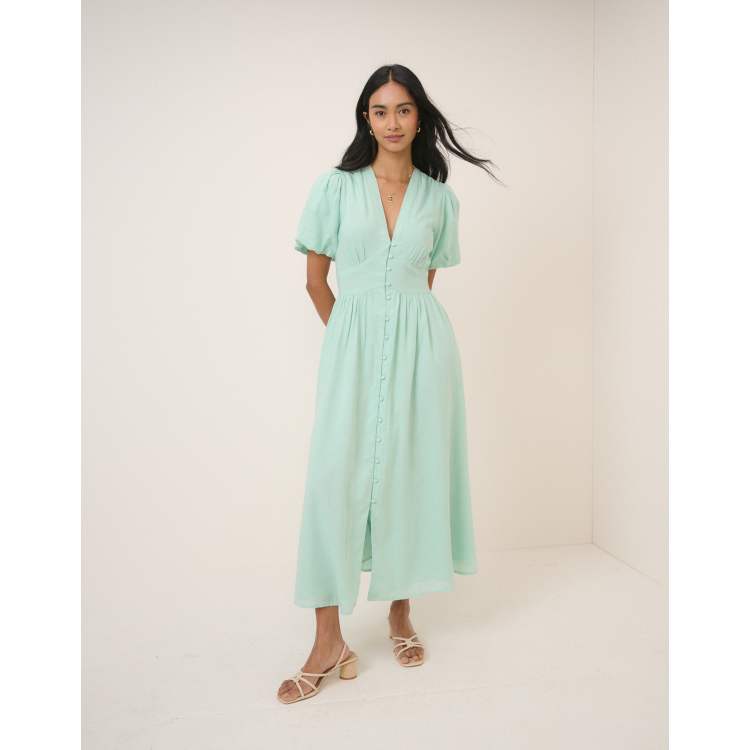 Nobody's Child Starlight midi dress in mint green | ASOS