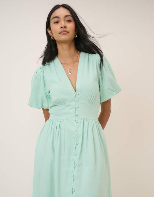 Nobody's Child - Starlight - Vestito midi verde menta, 2 di 4