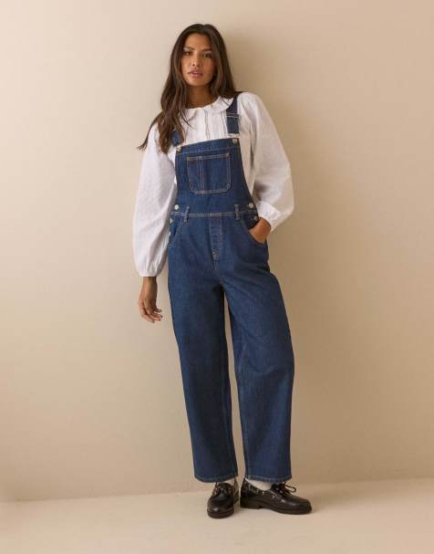 Nobody's Child Straight leg dungarees in rinse - view 1