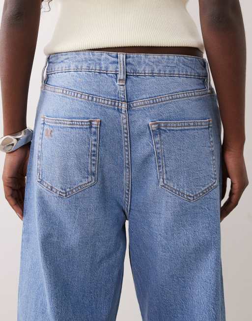 Nobody's Child stretch horseshoe seam detail jeans in blue, 4 of 5