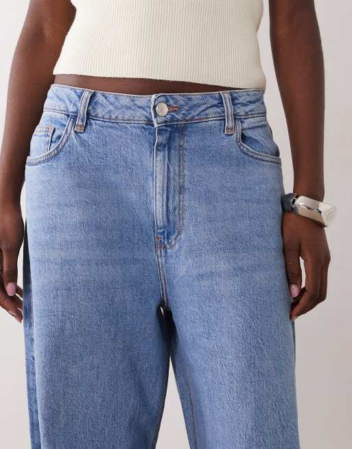 Nobody's Child Stretch-Jeans mit Hufeisennahtdetail in Blau, 5 von 5