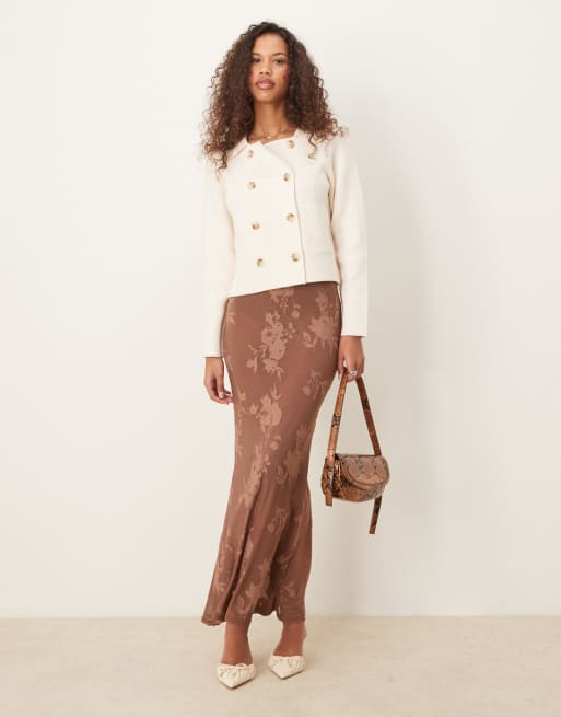 Nobody's Child – Strickjacke in Creme mit zweireihigem Kragen, 4 von 4