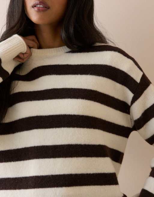 Nobody's Child Striped crew neck jumper in multi, 2 of 6